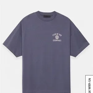 Blue Relaxed Fit Short Sleeve Tee with Graphic